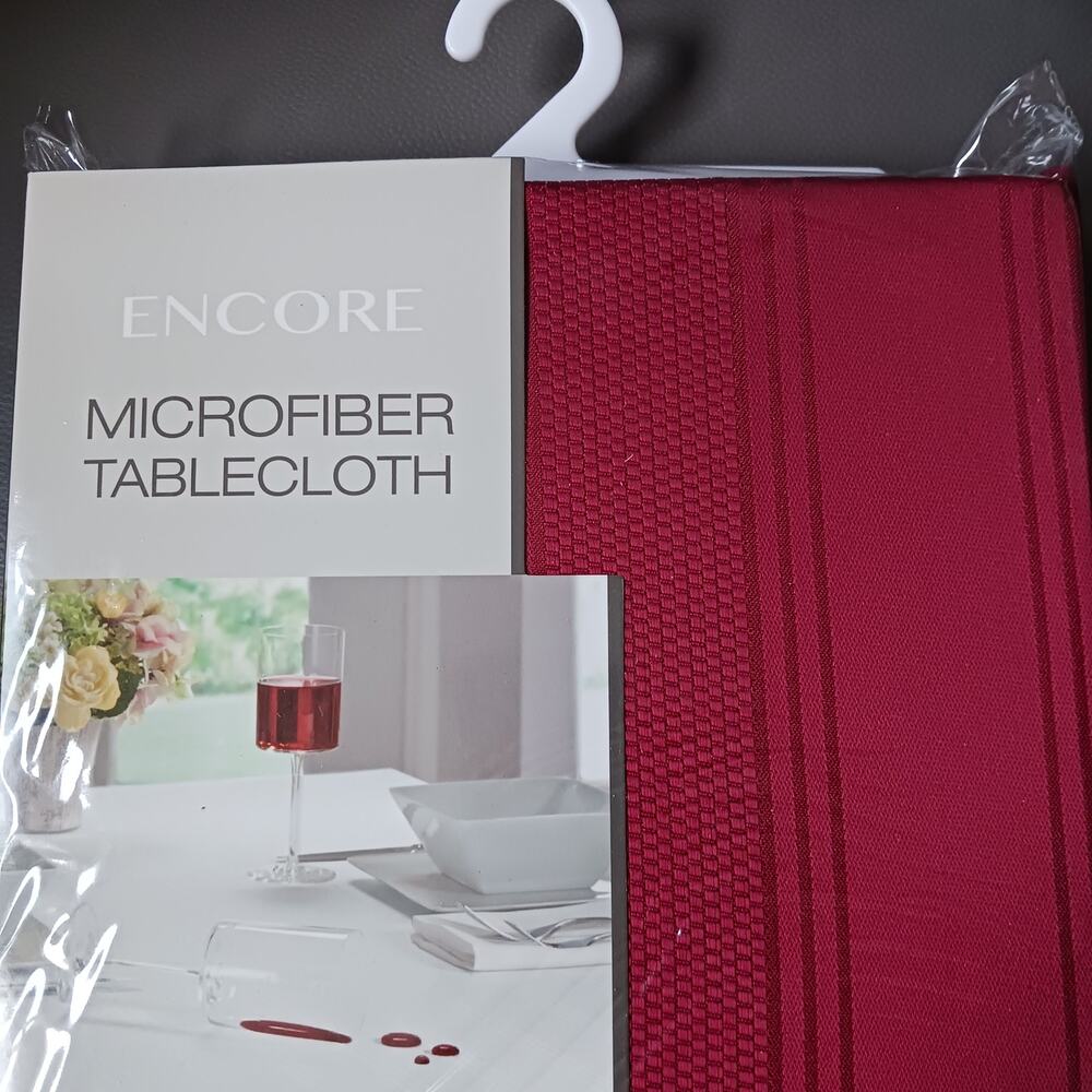 ENCORE Microfiber Tablecloth, Oblong, 60" x 84"